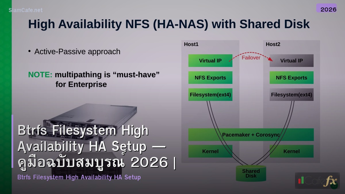 btrfs filesystem high availability ha setup