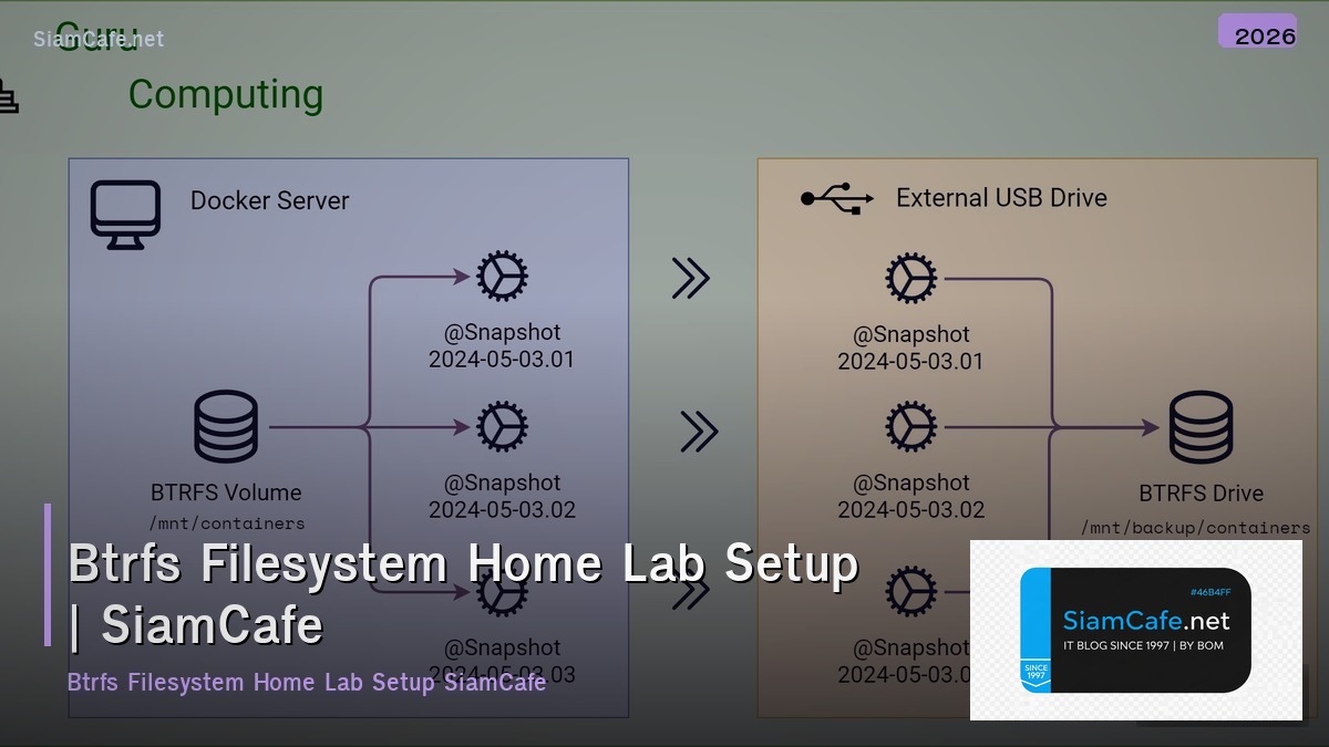 btrfs filesystem home lab setup