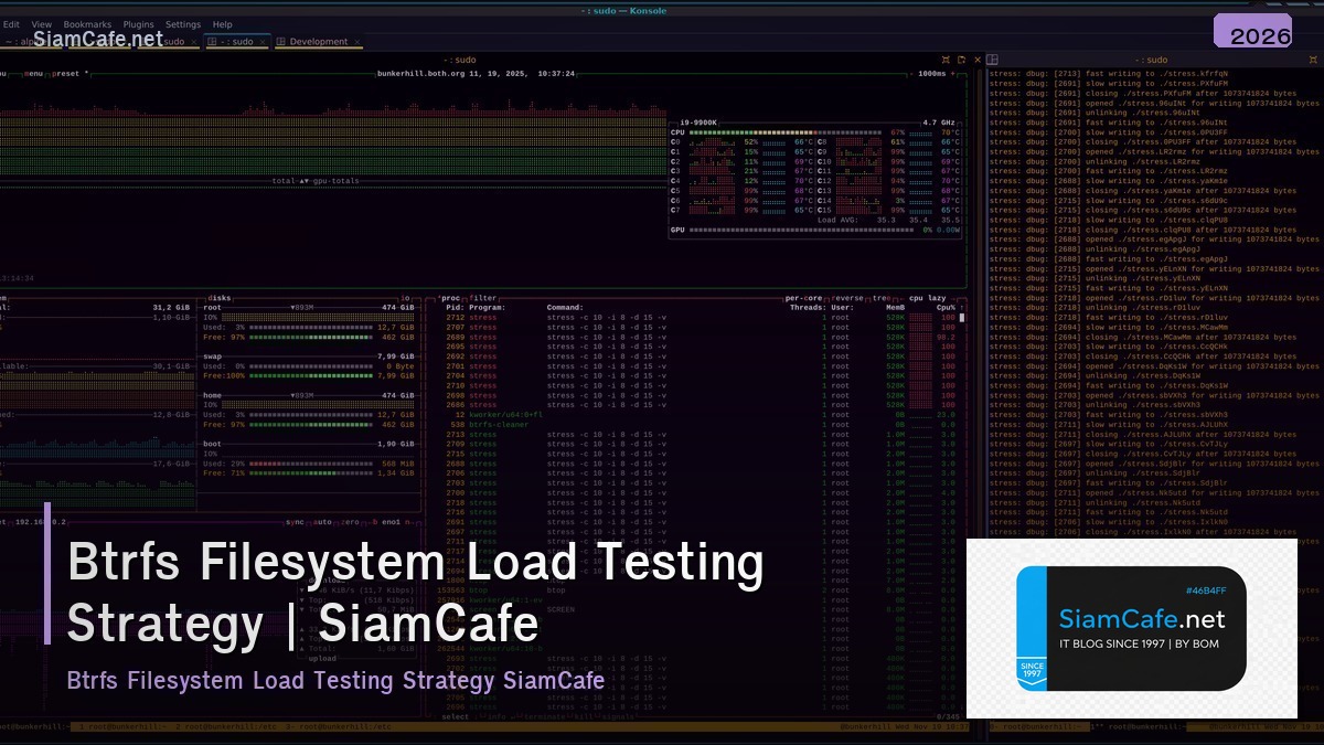 btrfs filesystem load testing strategy