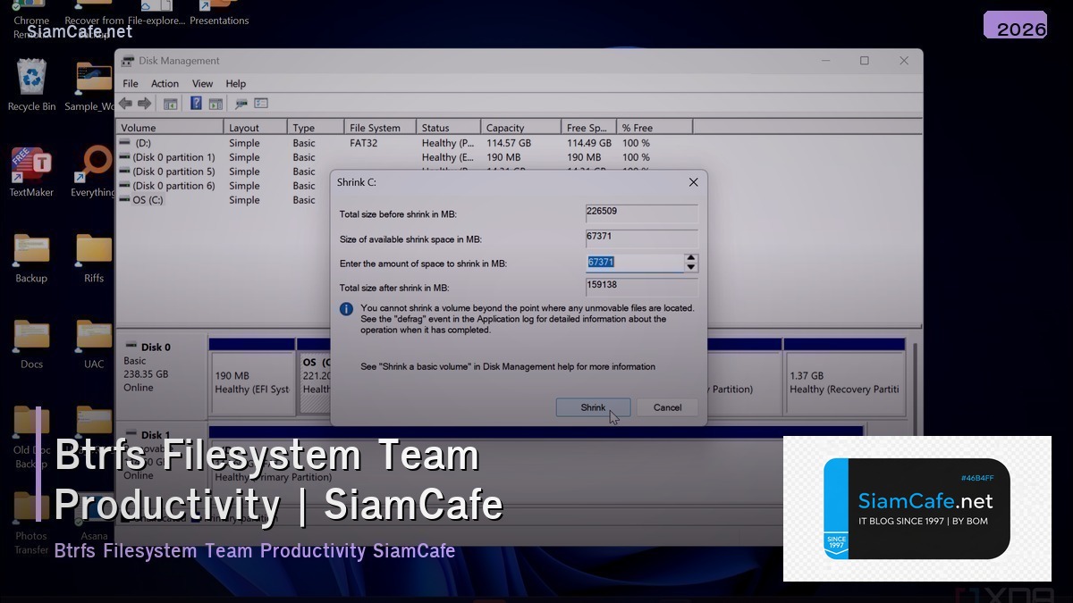 btrfs filesystem team productivity