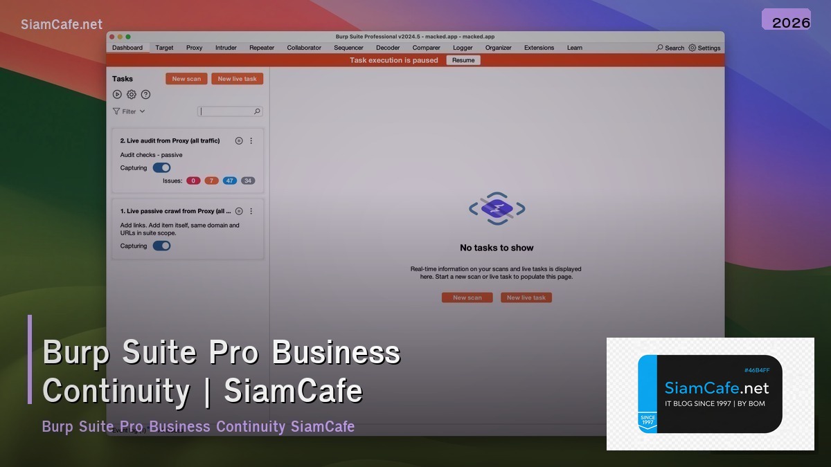 burp suite pro business continuity