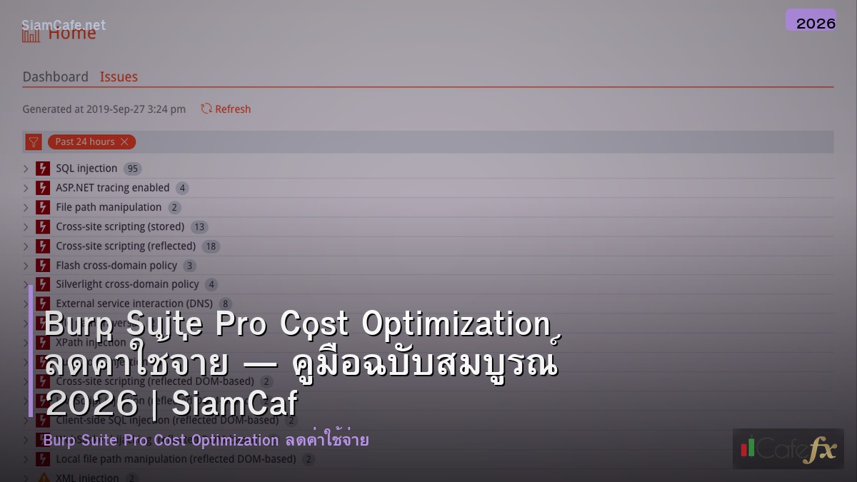 burp suite pro cost optimization ลดคาใชจาย