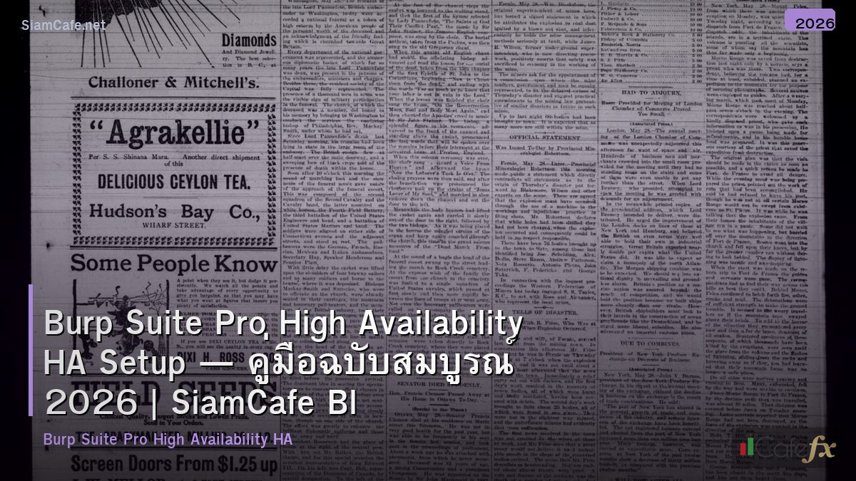 burp suite pro high availability ha setup