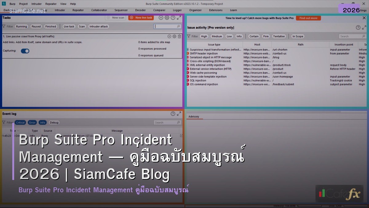 burp suite pro incident management