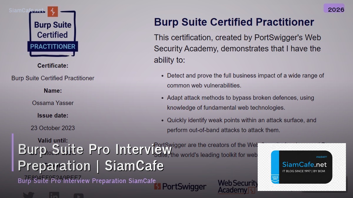 burp suite pro interview preparation