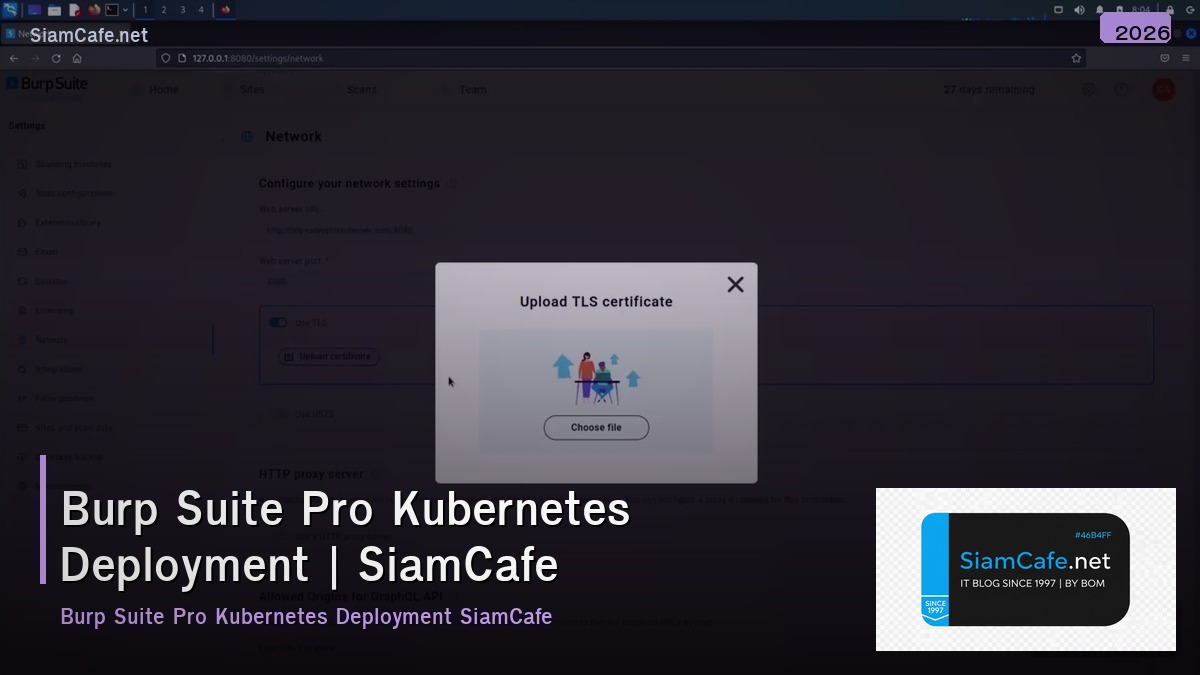 burp suite pro kubernetes deployment