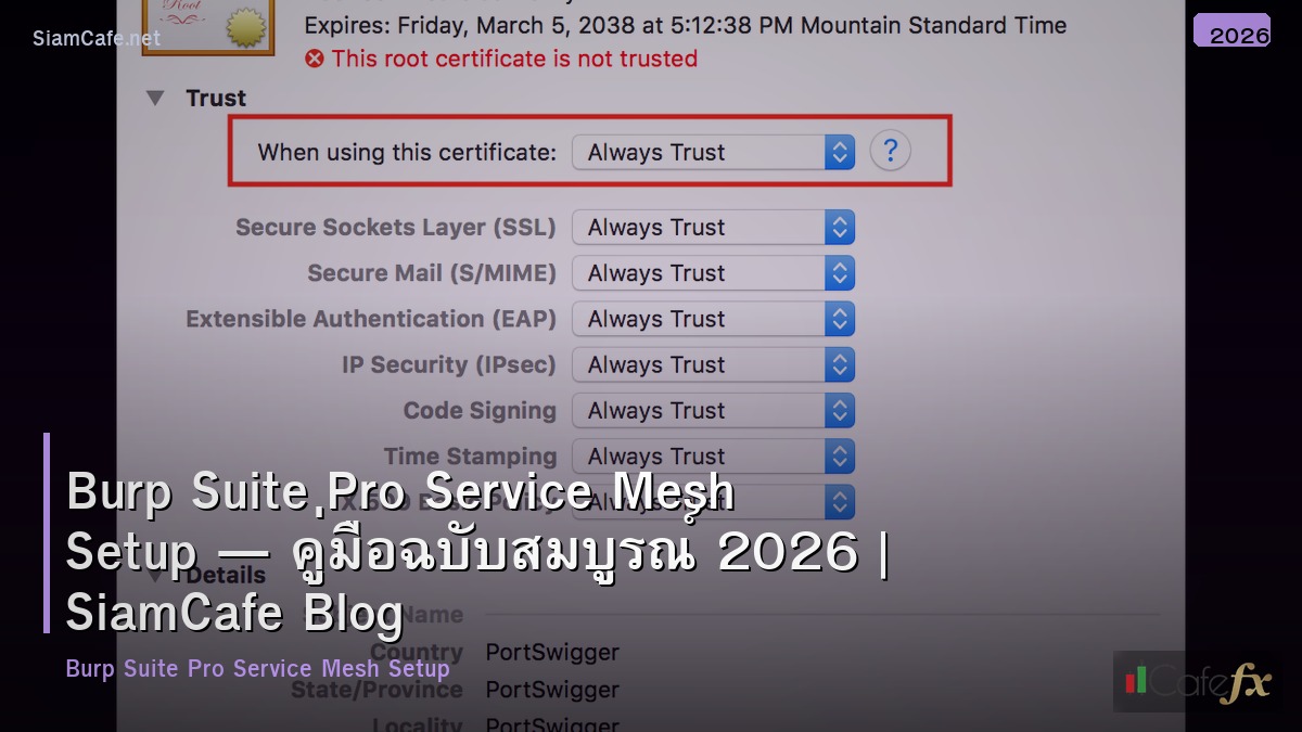 burp suite pro service mesh setup