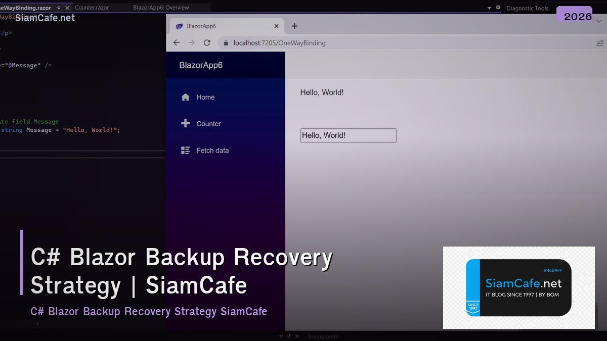 c blazor backup recovery strategy