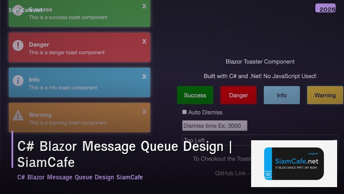 c blazor message queue design