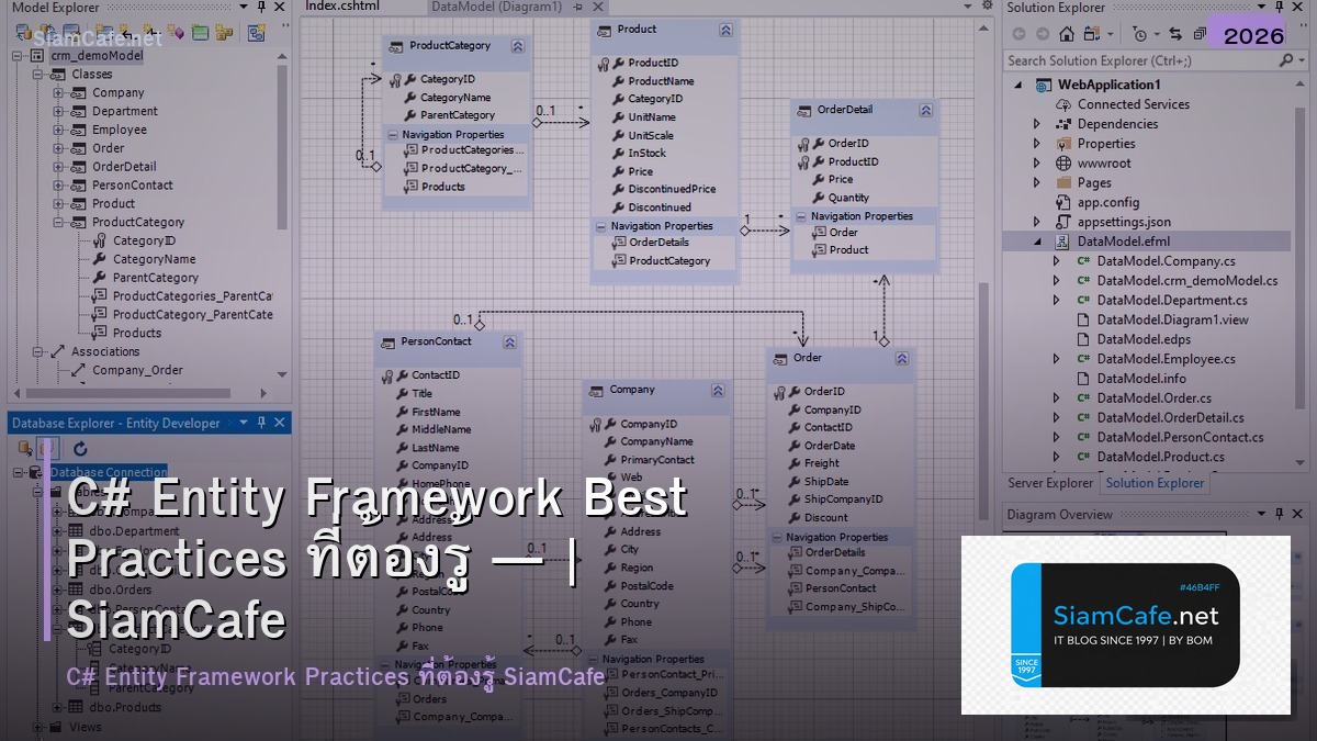 c entity framework best practices ทตองร