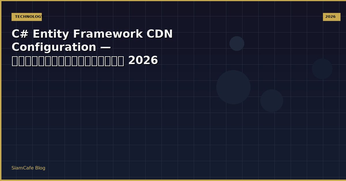 c entity framework cdn configuration