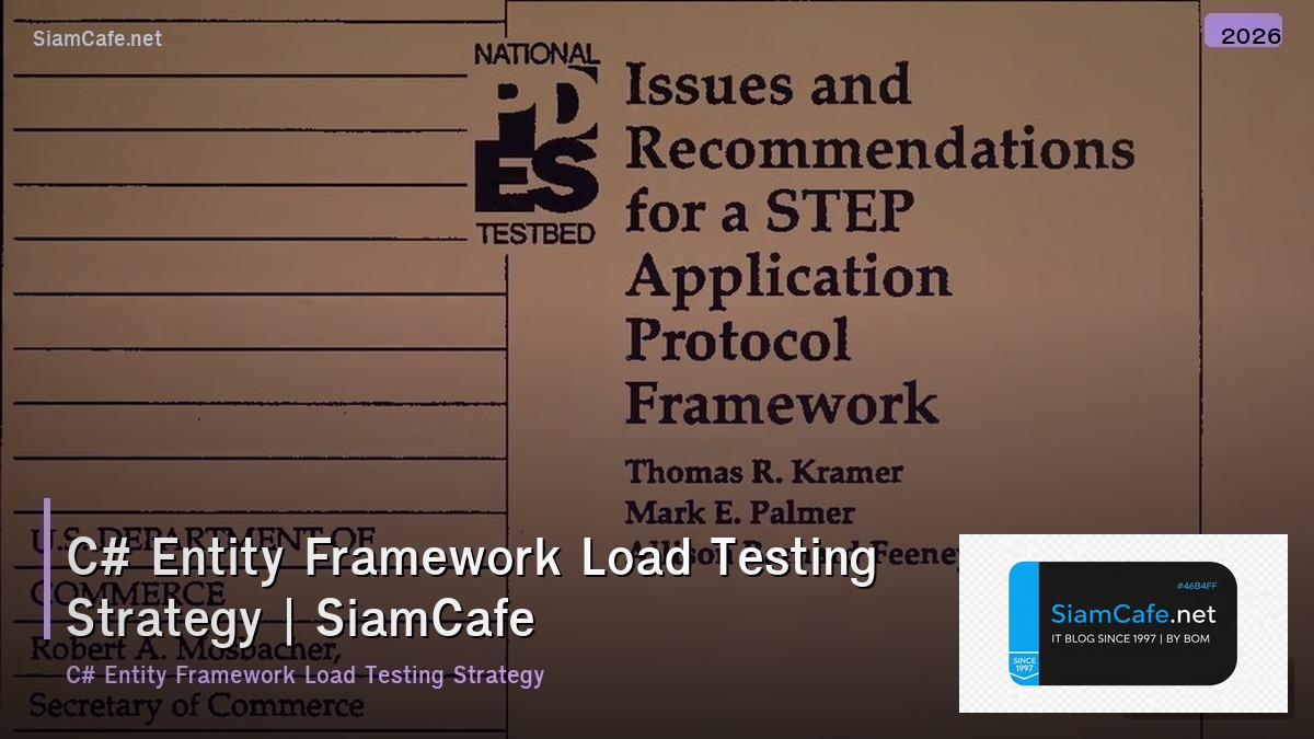 c entity framework load testing strategy