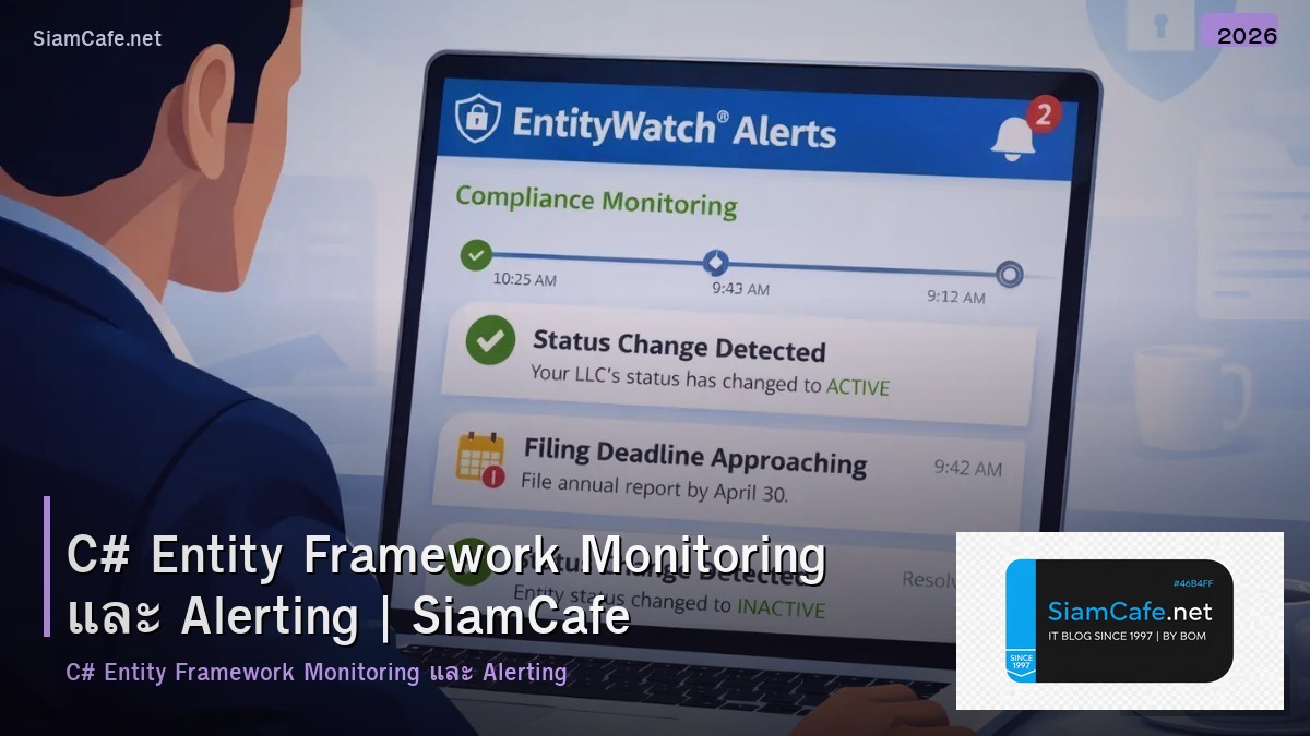 c entity framework monitoring และ alerting