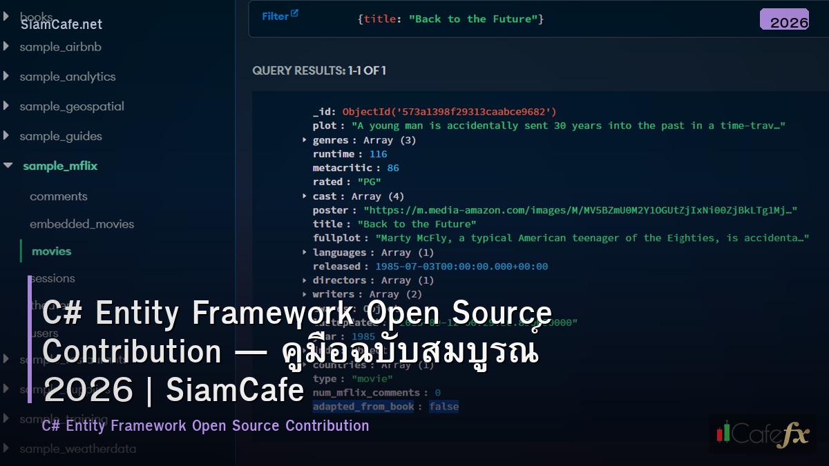 c entity framework open source contribution