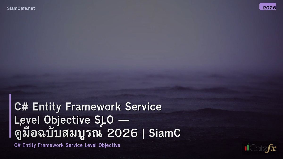 c entity framework service level objective slo