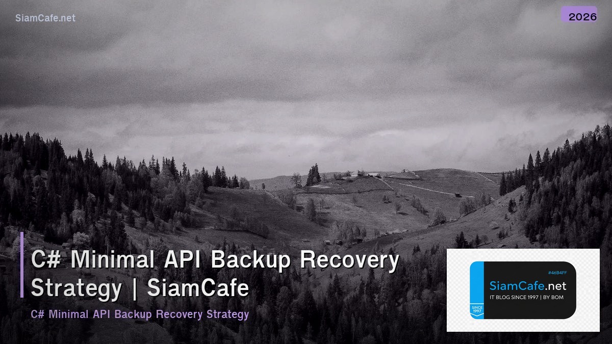 c minimal api backup recovery strategy