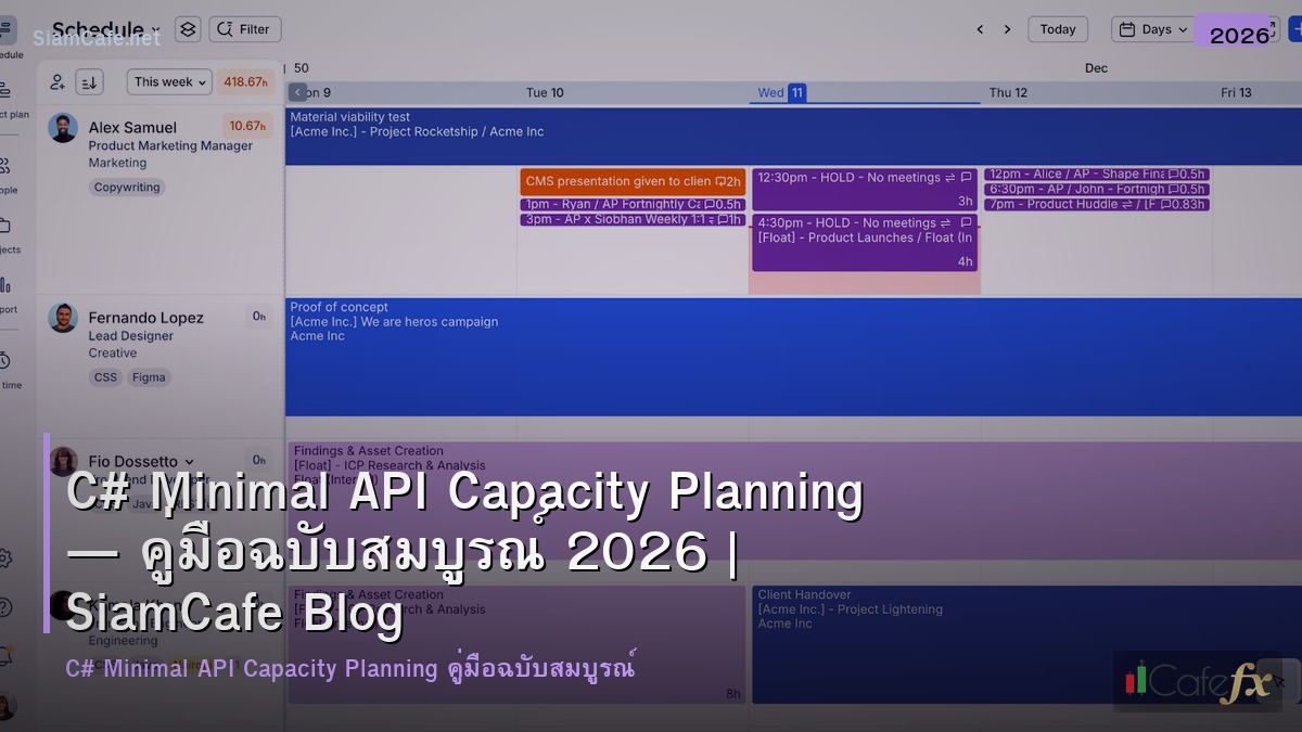 c minimal api capacity planning