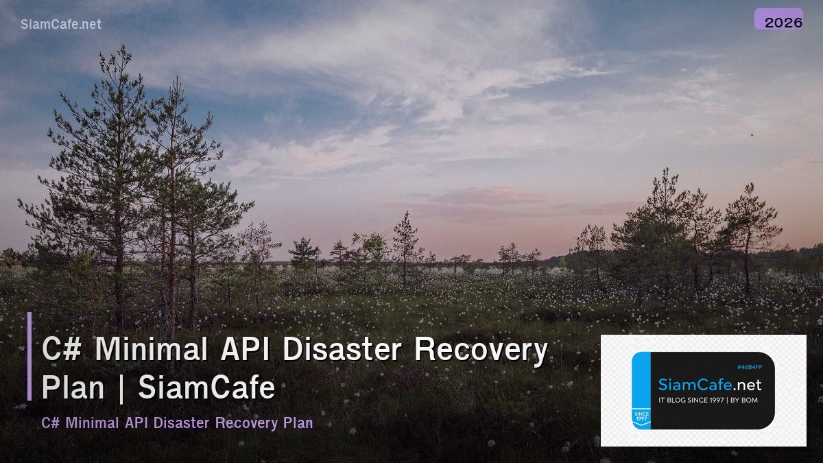 c minimal api disaster recovery plan