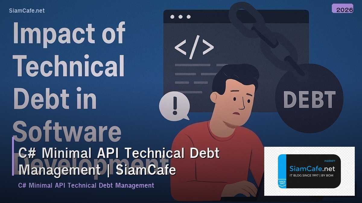 c minimal api technical debt management
