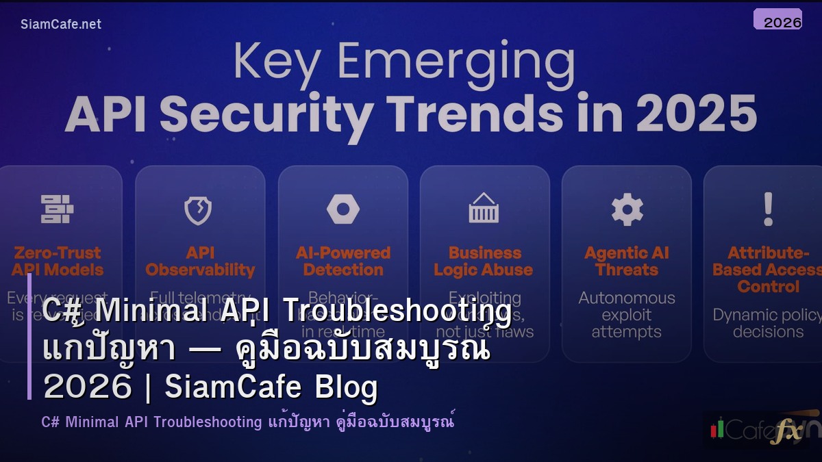 c minimal api troubleshooting แกปญหา