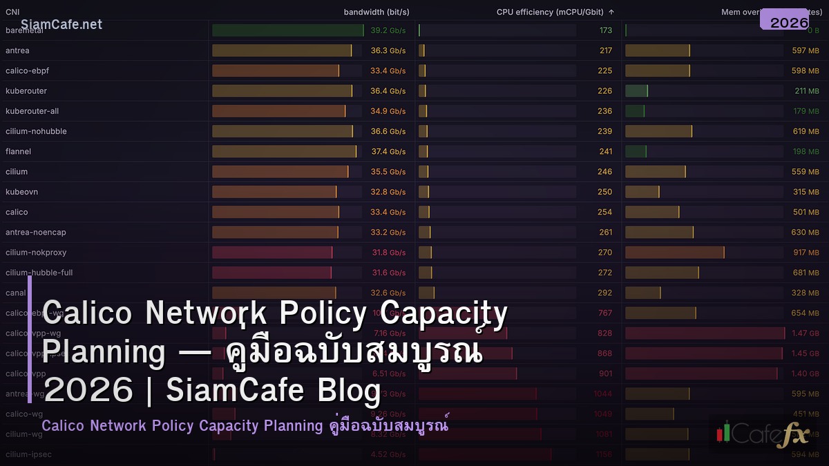 calico network policy capacity planning