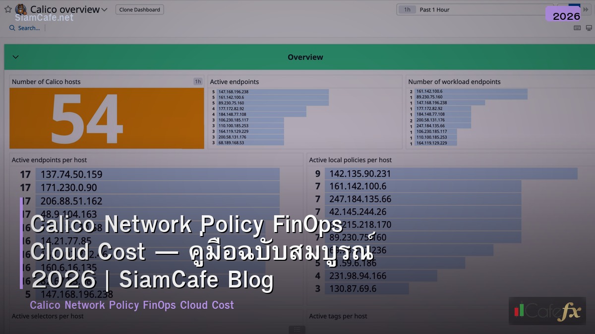 calico network policy finops cloud cost