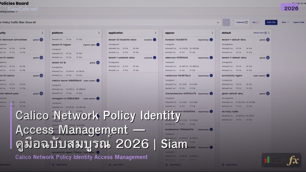 calico network policy identity access management