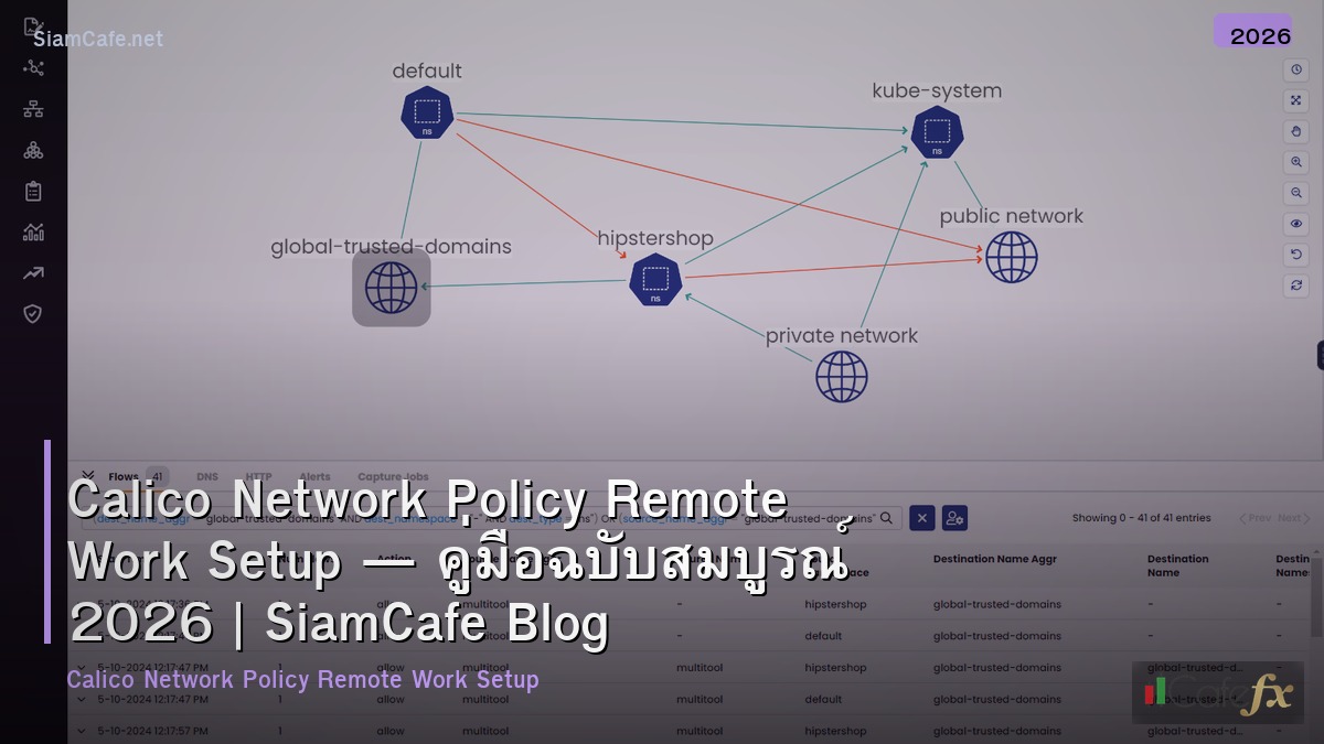 calico network policy remote work setup