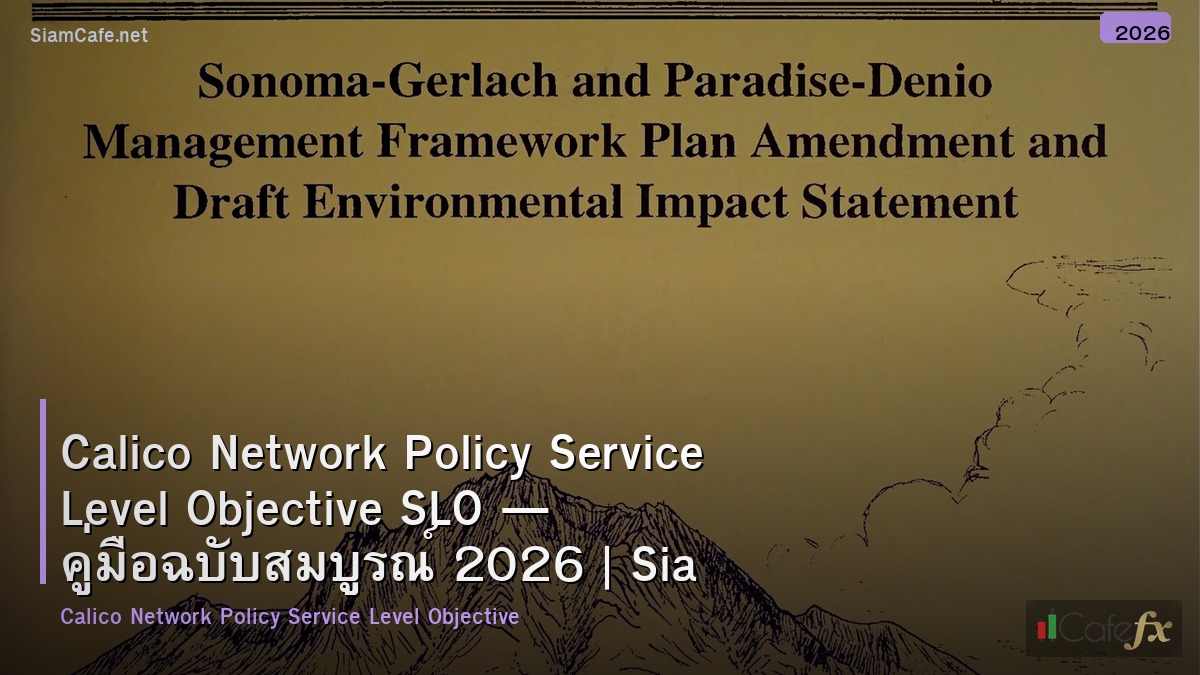 calico network policy service level objective slo