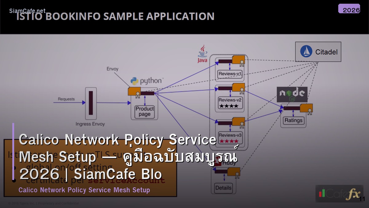 calico network policy service mesh setup