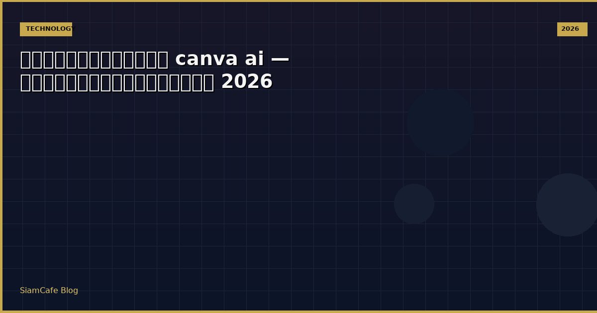 canva ai สร้างเว็บไซต์ — คู่มือฉบับสมบูรณ์ 2026