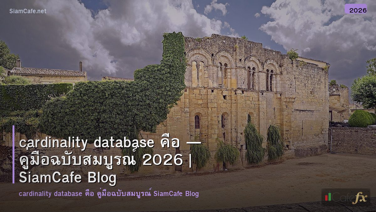 cardinality database คอ