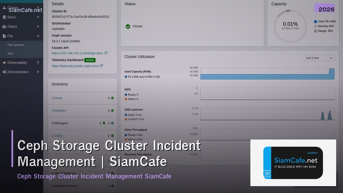 ceph storage cluster incident management