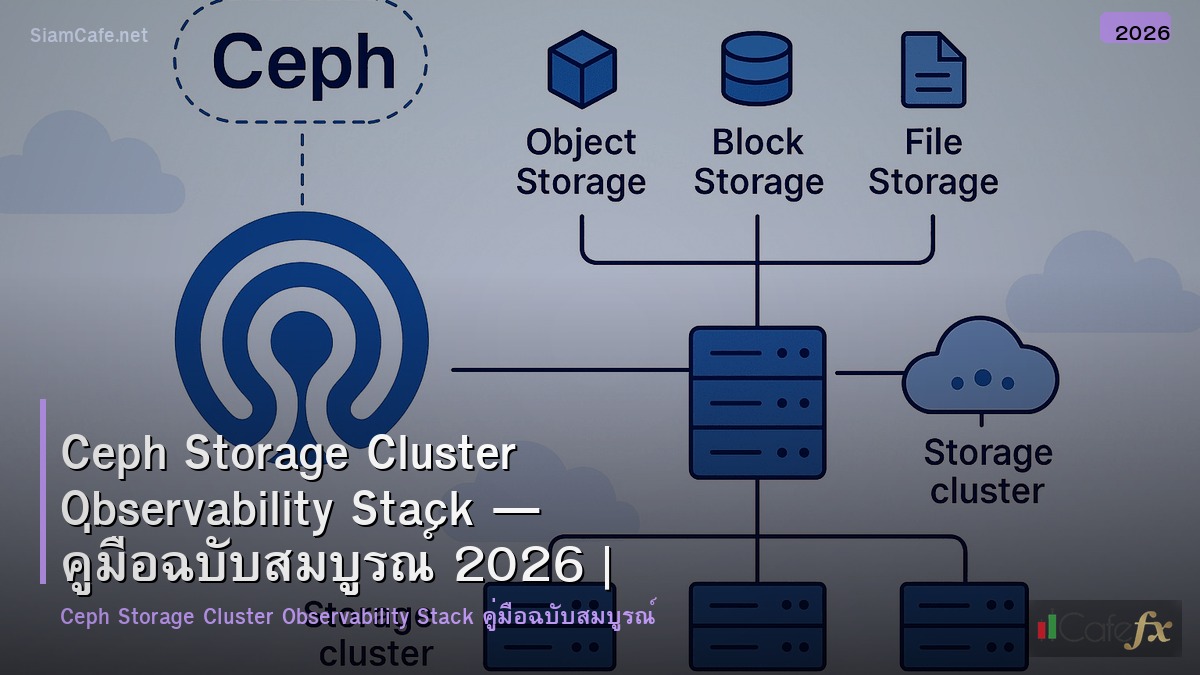 ceph storage cluster observability stack