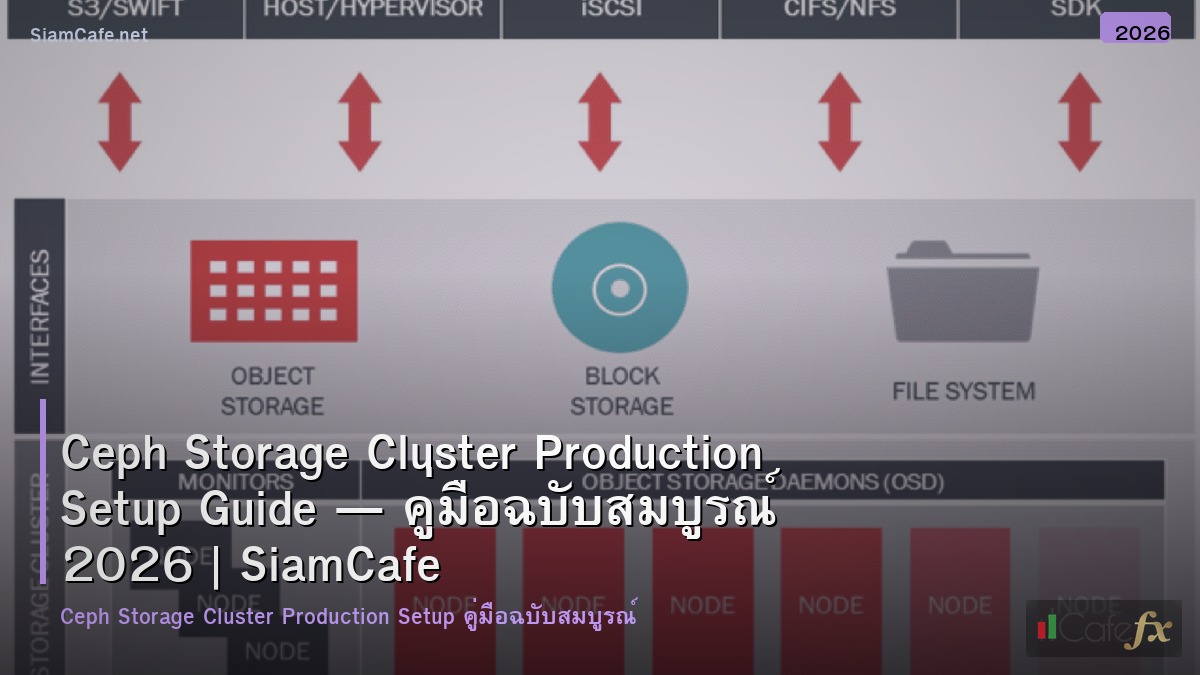 ceph storage cluster production setup guide