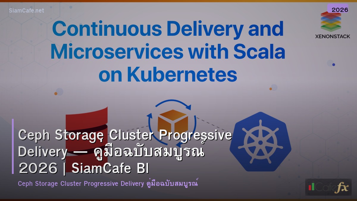 ceph storage cluster progressive delivery