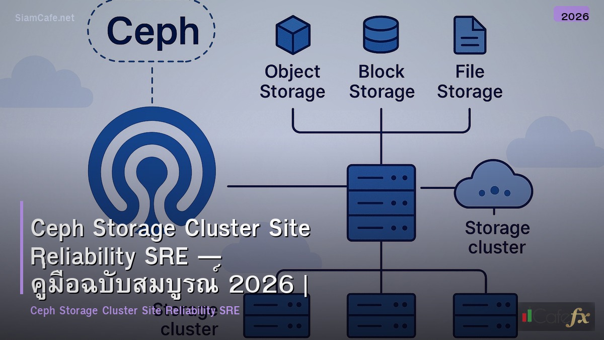 ceph storage cluster site reliability sre
