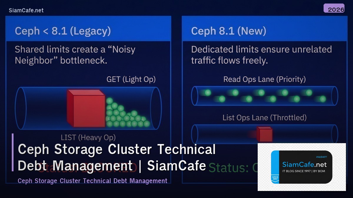 ceph storage cluster technical debt management
