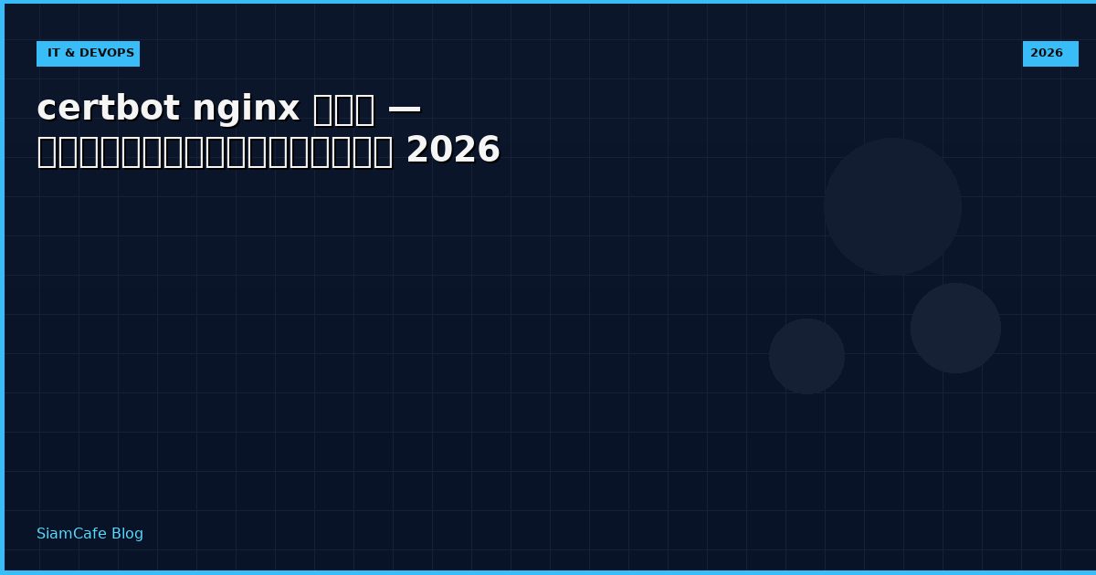 certbot nginx คอ
