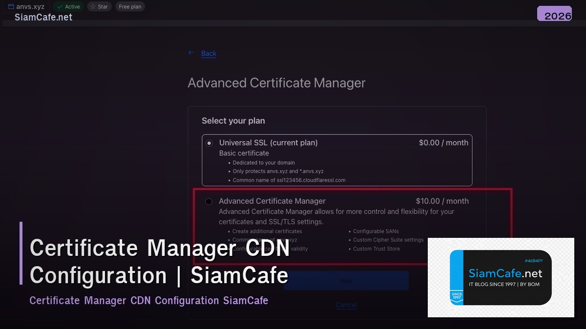 certificate manager cdn configuration
