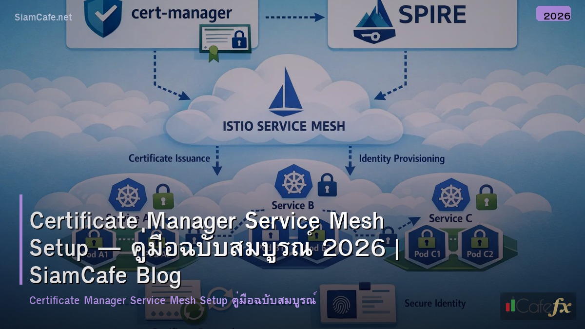 certificate manager service mesh setup