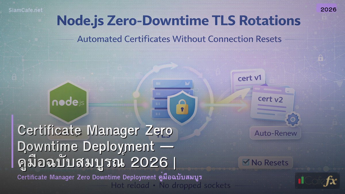 certificate manager zero downtime deployment