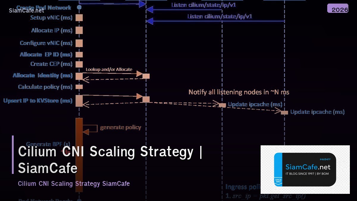 cilium cni scaling strategy วธ scale