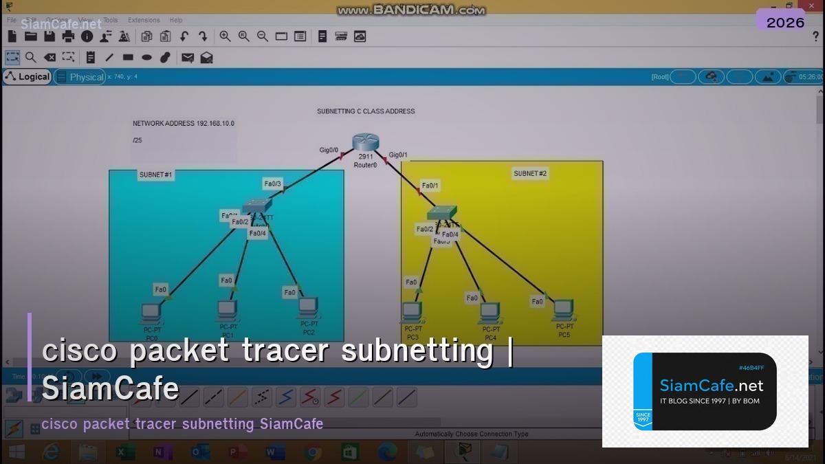cisco packet tracer subnetting