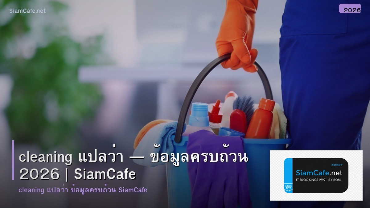 cleaning แปลวา