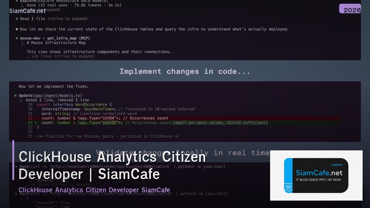 clickhouse analytics citizen developer