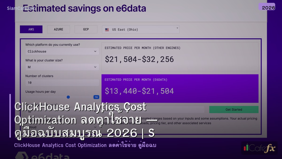 clickhouse analytics cost optimization ลดคาใชจาย