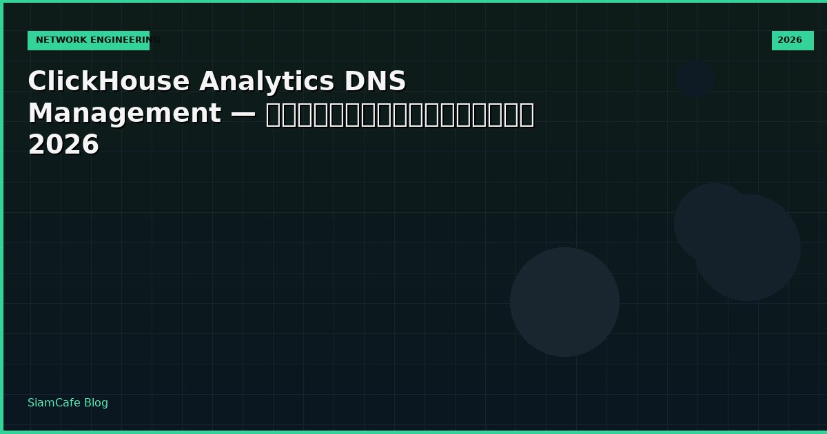 clickhouse analytics dns management