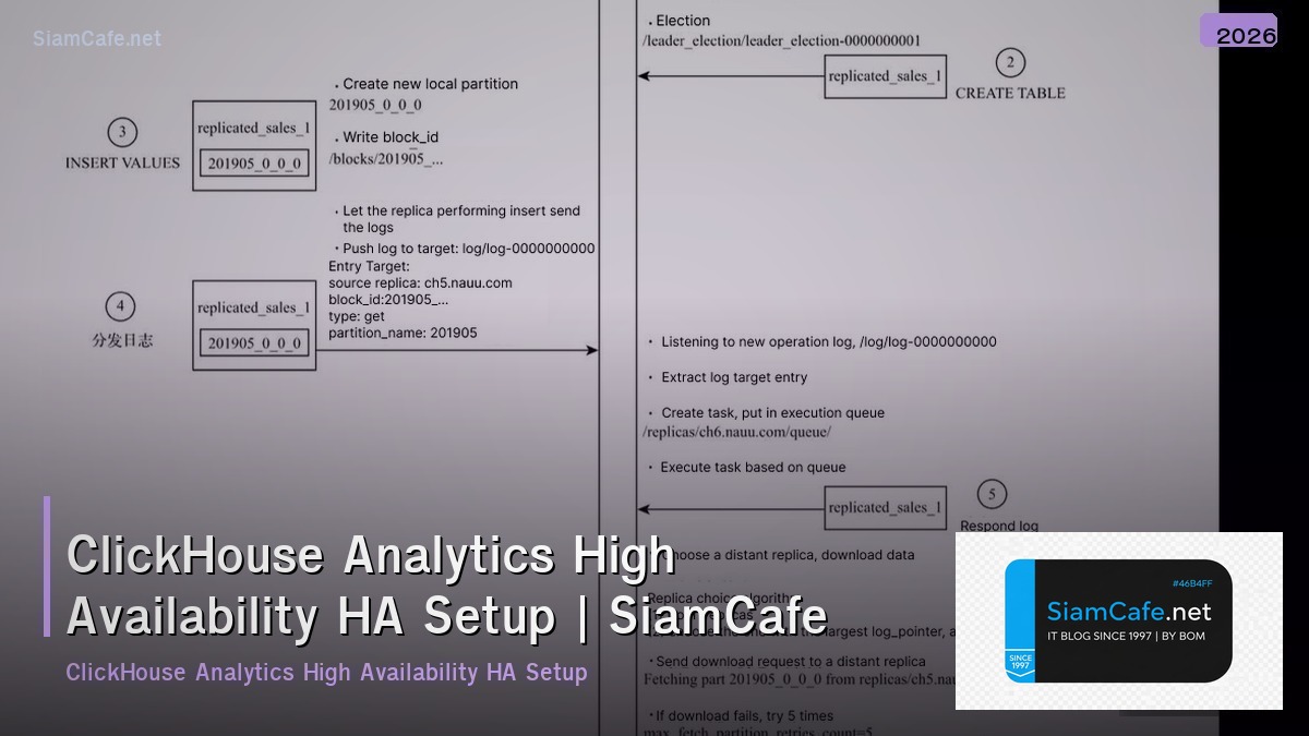 clickhouse analytics high availability ha setup