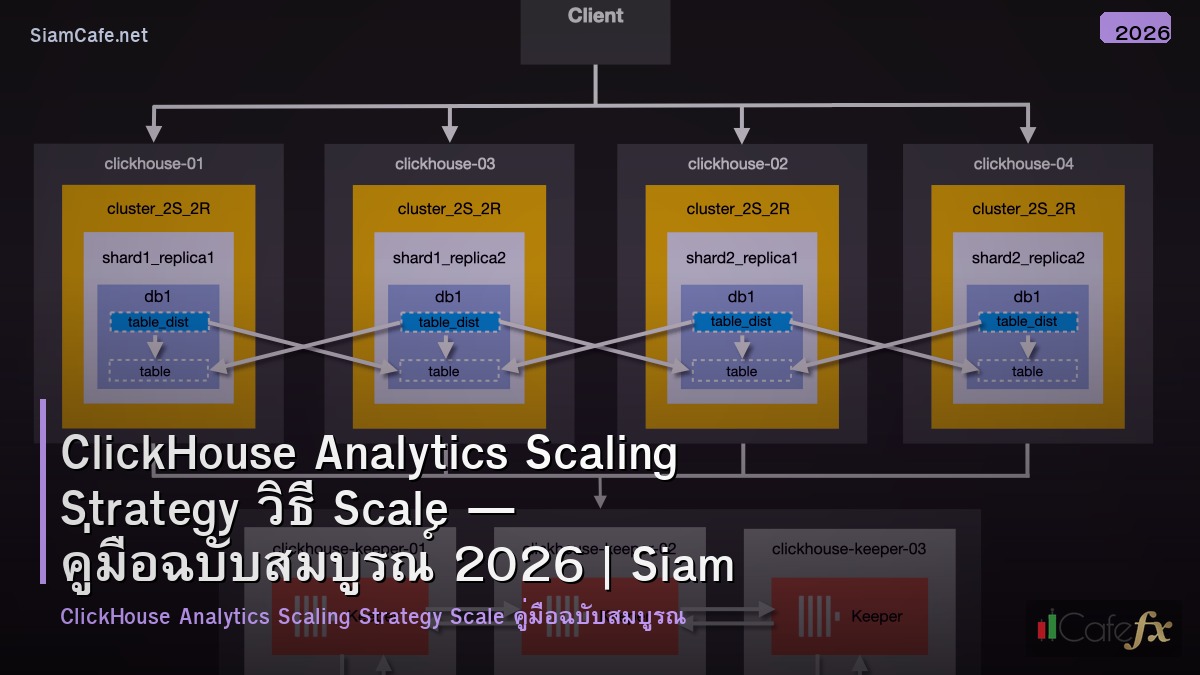clickhouse analytics scaling strategy วธ scale